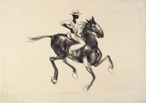(image for) Handmade oil painting Copy paintings of famous artists Anne Goldthwaite's art -Horse and Rider