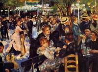 (image for) Pierre-Auguste Renoir art Dance at the Moulin de la Galette 1876