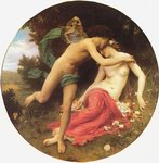 (image for) Depictions of nude women by William Bouguereau Cupid And Psyche