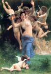 (image for) Handmade oil painting Copy paintings of famous artists Invading Cupids Realm