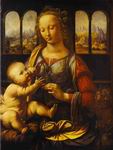 (image for) Handmade oil painting Copy paintings of famous artists The Madonna of the Carnation 1478-80