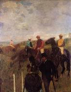 (image for) Handmade oil painting Copy paintings of famous artists At the Races 1868-1872