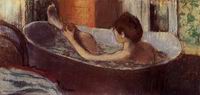 (image for) Handmade oil painting Copy paintings of famous artists Woman in a Bath Sponging Her Leg 1883-1884