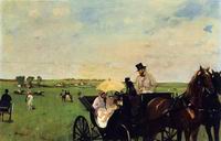 (image for) Handmade oil painting Copy paintings of famous artists A Carriage at the Races 1872