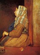 (image for) Handmade oil painting Copy paintings of famous artists A Roman Beggar Woman 1857