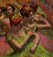 (image for) Handmade oil painting Copy paintings of famous artists Ballerinas Adjusting Their Dresses 1899