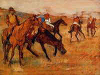 (image for) Handmade oil painting Copy paintings of famous artists Before the Race 1882-1884