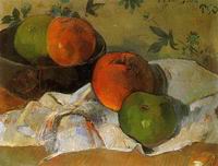 (image for) Handmade oil painting Copy paintings of famous artists Paul Gauguin painting art Apples and Bowl 1888