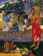 (image for) Paul Gauguin paintings art Ia Orana Maria (aka Hail Mary) 1891