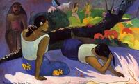 (image for) Paul Gauguin painting artwork Arearea no varua ino 1894