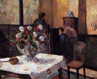 (image for) Paul Gauguin art Interior of the Painter's House rue Carcel 1881