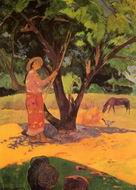 (image for) Paul Gauguin paintings Mau Taporo (aka The Lemon Picker) 1891