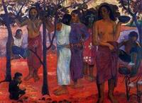 (image for) Paul Gauguin painting Nave Nave Mahana (aka Delightful Day) 1896