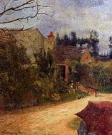 (image for) Paul Gauguin art Pissarro's Garden Quai du Pothuis Pontoise 1881