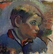 (image for) Paul Gauguin paintings artwork Portrait of a Little Boy 1888