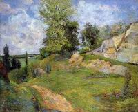 (image for) Handmade oil painting Copy paintings of famous artists Paul Gauguin art Chou Quarries at Pontoise 1882
