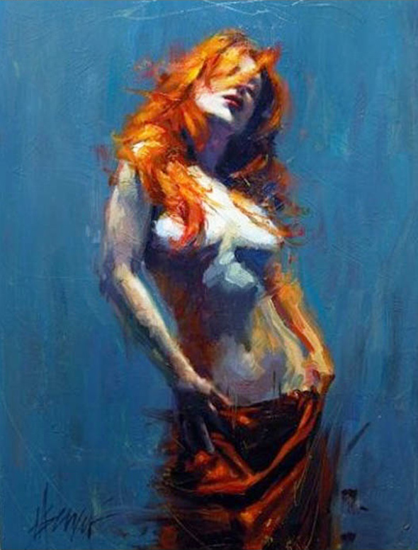 (image for) Henry Asencio's painting fire reproductions paintings on canvas