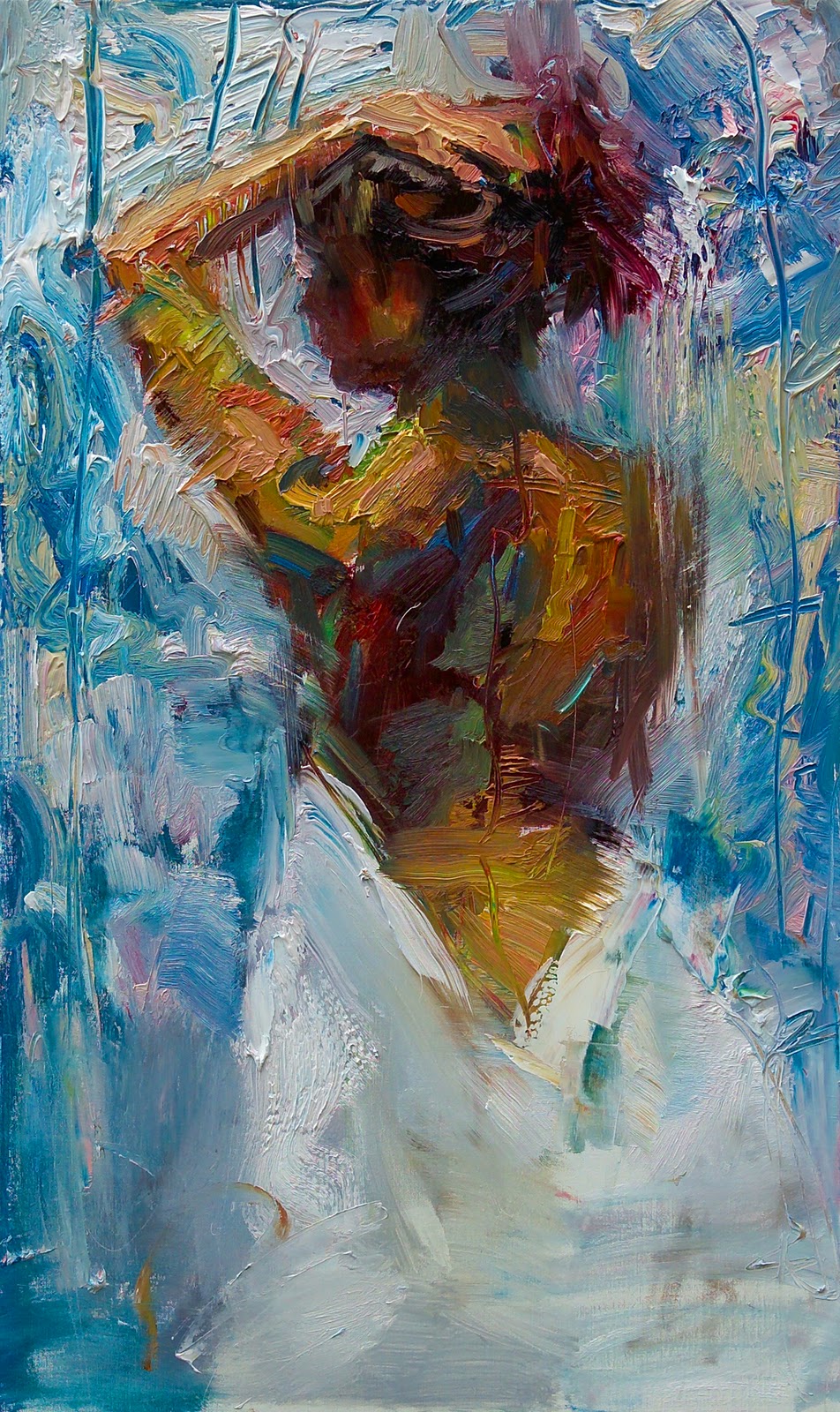 (image for) Handmade oil painting Copy paintings of famous artists Henry Asencio's oil paintings,Purity