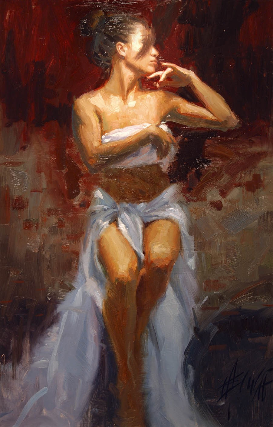 (image for) Handmade oil painting Copy paintings of famous artists the artist Henry Asencio's galleries,eloquence