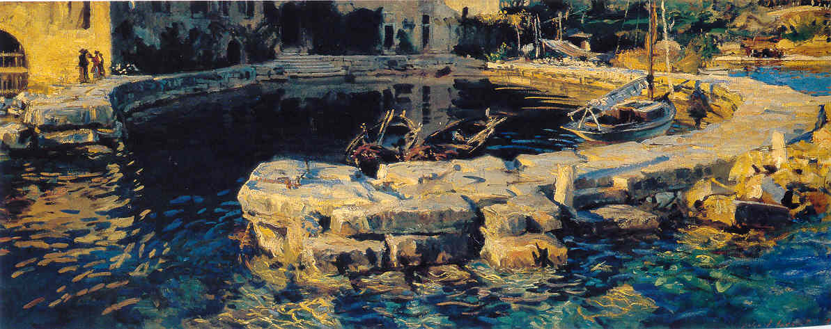 (image for) John Singer Sargenti's painting arworkt San Vigilio Lake Garda