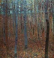 (image for) Gustav Klimt Paintings Artwork Beech Forest I 1902