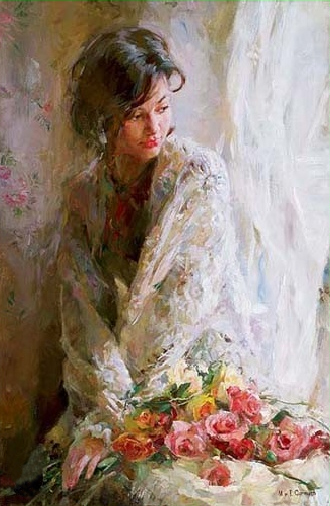 (image for) Reproduction painting Michael And Inessa Garmash Morning Beauty - Click Image to Close