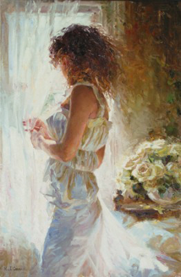 (image for) Reproduction painting Michael & Inessa Garmash Waiting for Love - Click Image to Close