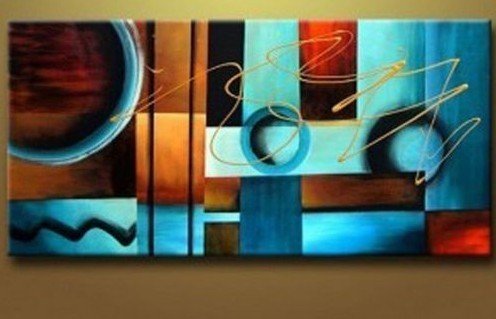 (image for) Modern Abstract Ready to Hang Stretched Canvas Oil Painting