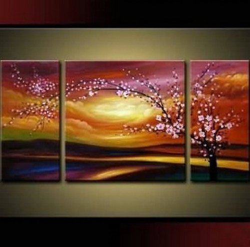 (image for) Plum Tree Blossom Home Decoration Abstract Oil Painting