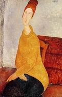 (image for) Handmade oil painting Copy paintings of famous artists Yellow Sweater (aka Portrait of Jeanne Hebuterne
