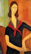 (image for) Handmade oil painting Copy paintings of famous artists Jeanne Hebuterne in a Scarf 1919
