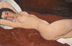 (image for) Amedeo Modigliani Reclining Nude, 1917, in The Metropolitan
