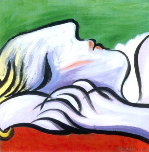 (image for) Reproduction oil paintings Asleep, 1932 by Pablo Picasso - Click Image to Close