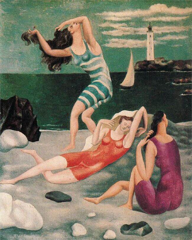 (image for) Reproduction painting on canvas Bathers, 1918 by Pablo Picasso - Click Image to Close
