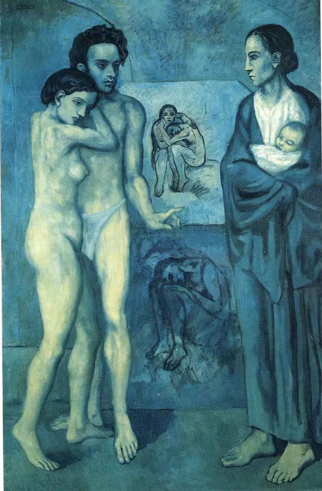(image for) Reproduction Picasso's 1903 Blue Period masterpiece La Vie - Click Image to Close