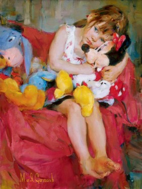 (image for) Michael And Inessa oil painting on canvas HUGS FOR MINNIE - Click Image to Close
