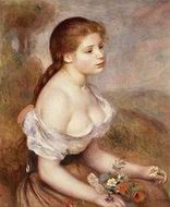 (image for) Renoir paintings A Walk in the Woods aka Madame Lecoeur and Her