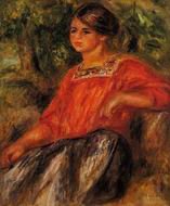 (image for) Pierre-Auguste Renoir Gabrielle in the Garden at Cagnes 1911