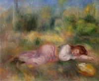 (image for) Renoir painting Pierre-Auguste Renoir painting Girl Reading 1890