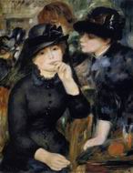 (image for) Renoir paintings Girl with a Fan aka Alphonsine Fournaise 1880