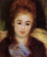 (image for) Renoir paintings Head of Head of a Young Woman 1890