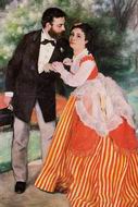 (image for) Pierre-Auguste Renoir paintings Alfred Sisley with His Wife 1868