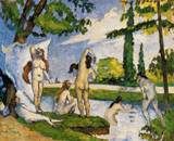 (image for) Paul Cezanne paintings, Handmade oil painting Copy paintings of famous artists Bathers 1874 1875