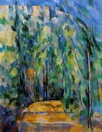 (image for) Paul Cezanne paintings, Handmade oil painting Copy paintings of famous artists Bend in Forest Road