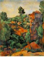 (image for) Paul Cezanne paintings artwork, Bibemus Quarry 1898