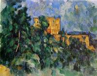 (image for) Paul Cezanne paintings artwork, Chateau Noir 1904 1906
