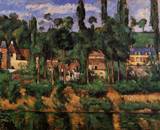 (image for) Paul Cezanne paintings artwork, Chateau du Medan 1880