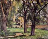(image for) Paul Cezanne, Chestnut Tree and Farm at Jas de Bouffan 1885