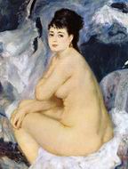 (image for) Handmade oil painting Copy paintings of famous artists Pierre-Auguste Renoir paintings Bather1 1887