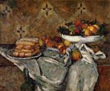 (image for) Paul Cezanne paintings Compotier and Plate of Biscuits 1877